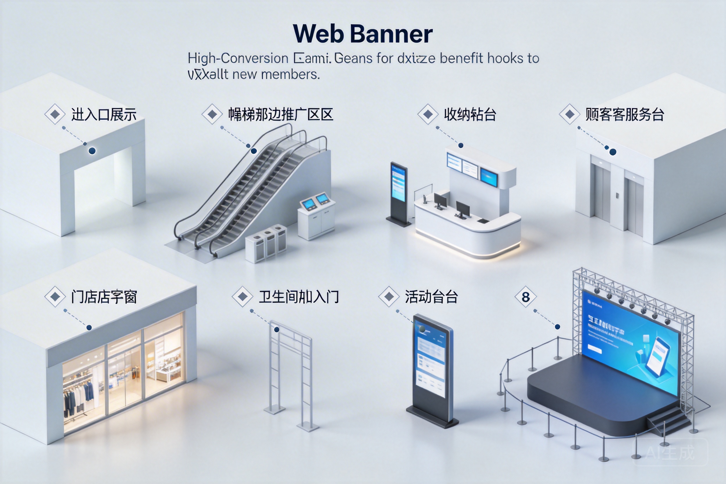哪些场内触点最适合放福利钩子来拉新入会？购物中心可量化的8个高转化点位