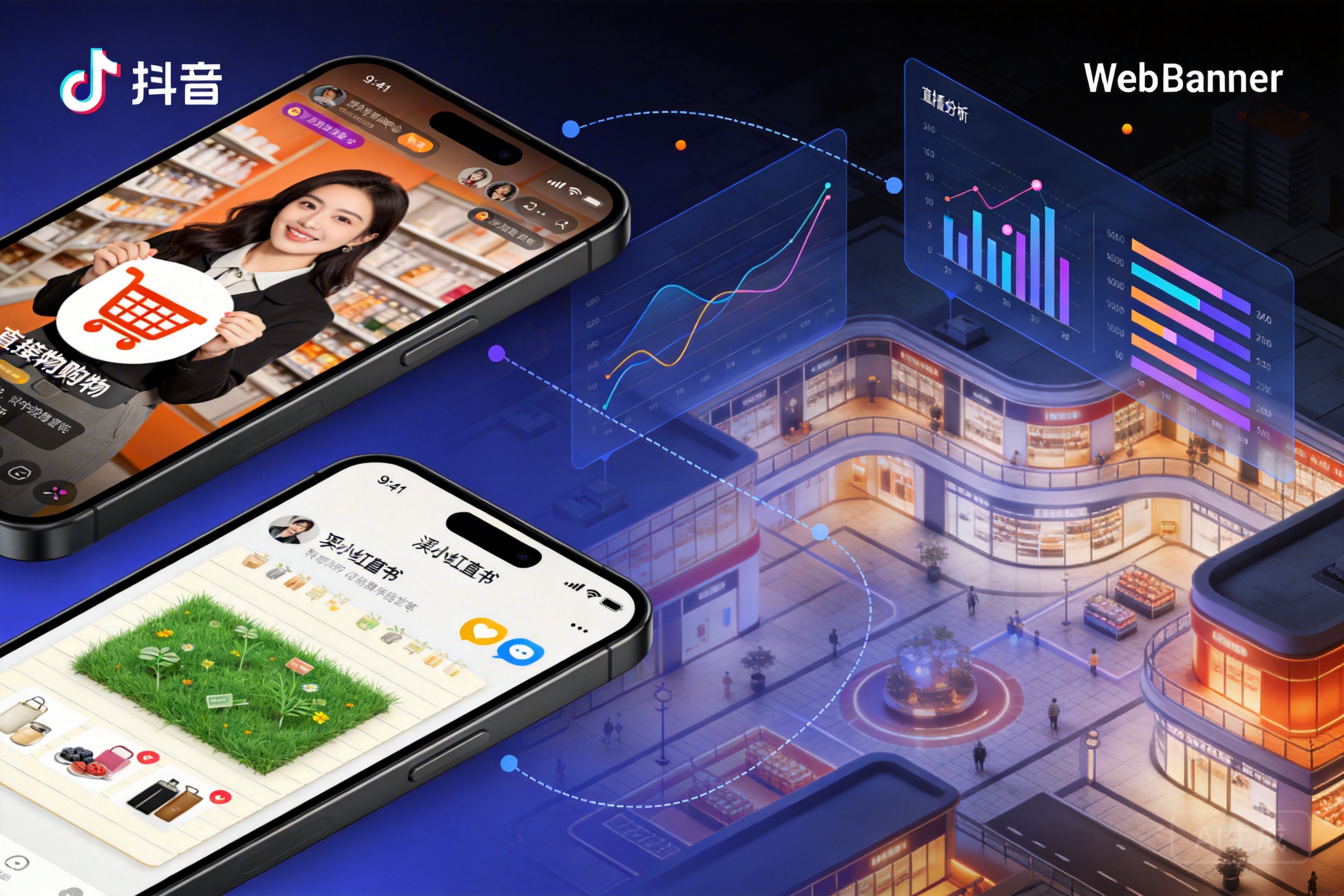 短视频与直播账号：抖音直播逛街、小红书种草笔记导流到私域，购物中心如何用数据驱动做增长