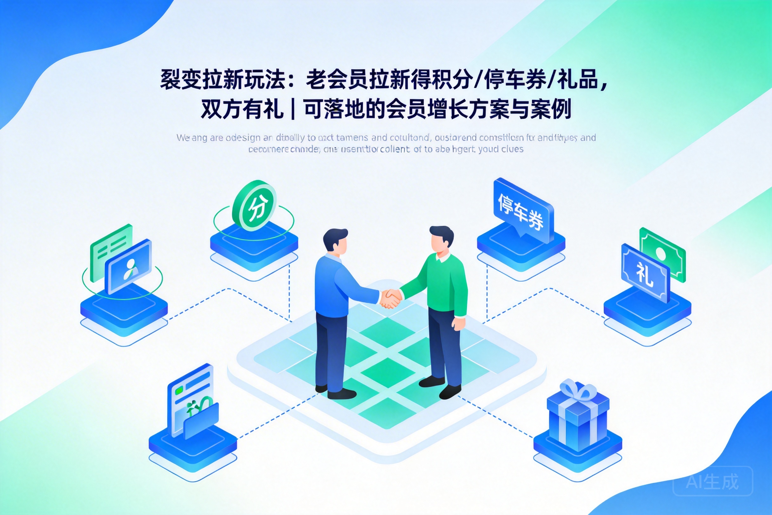 裂变拉新玩法：老会员拉新得积分/停车券/礼品，双方有礼｜可落地的会员增长方案与案例