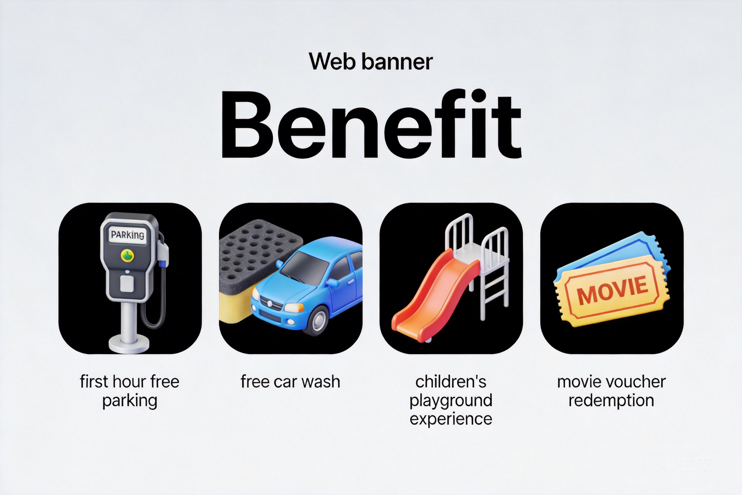 免费体验权益：停车首小时免费、免费洗车、儿童乐园体验、观影兑换券｜老旧商场私域增长指南