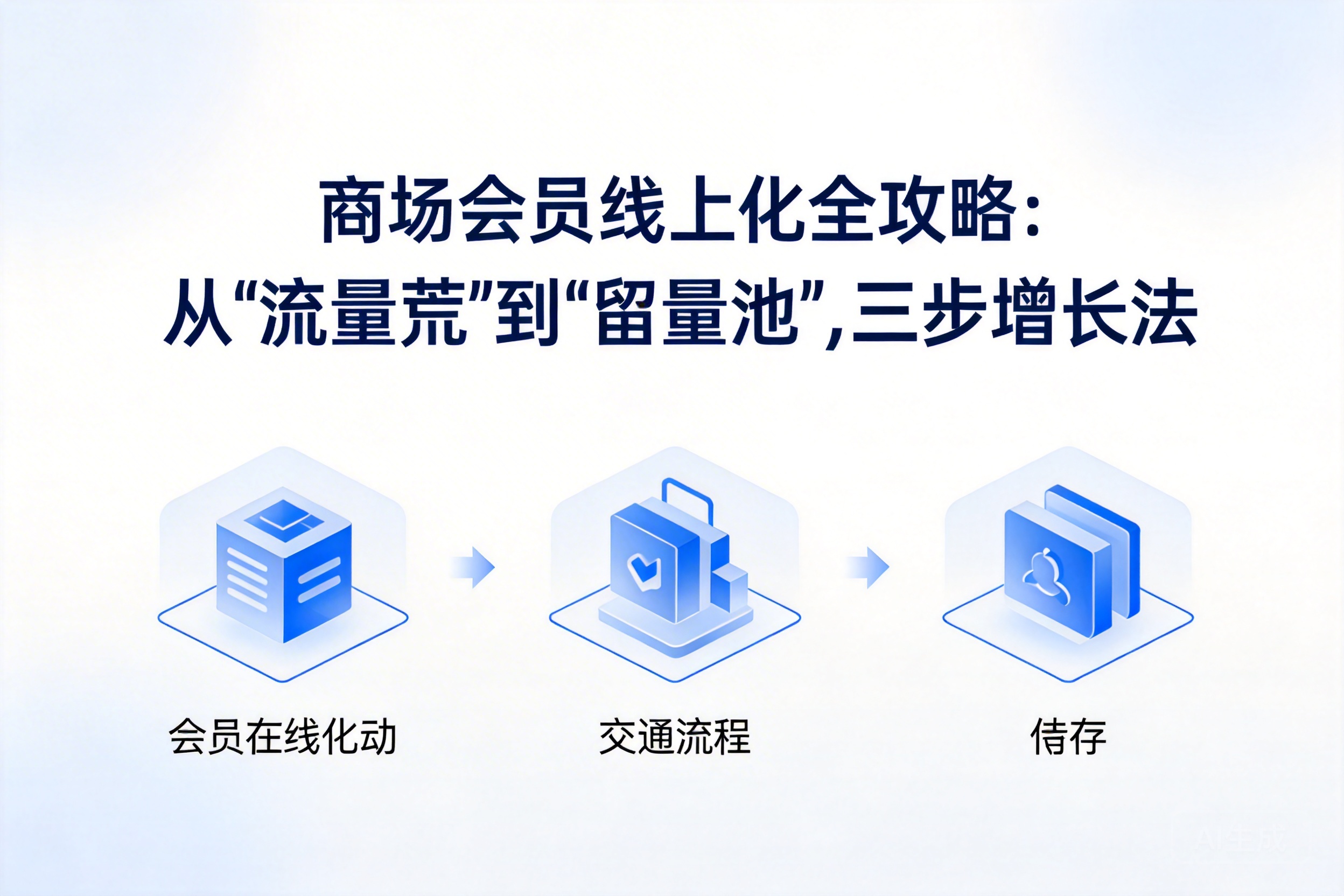 商场会员线上化全攻略：从“流量荒”到“留量池”，胜利手势的三步增长法