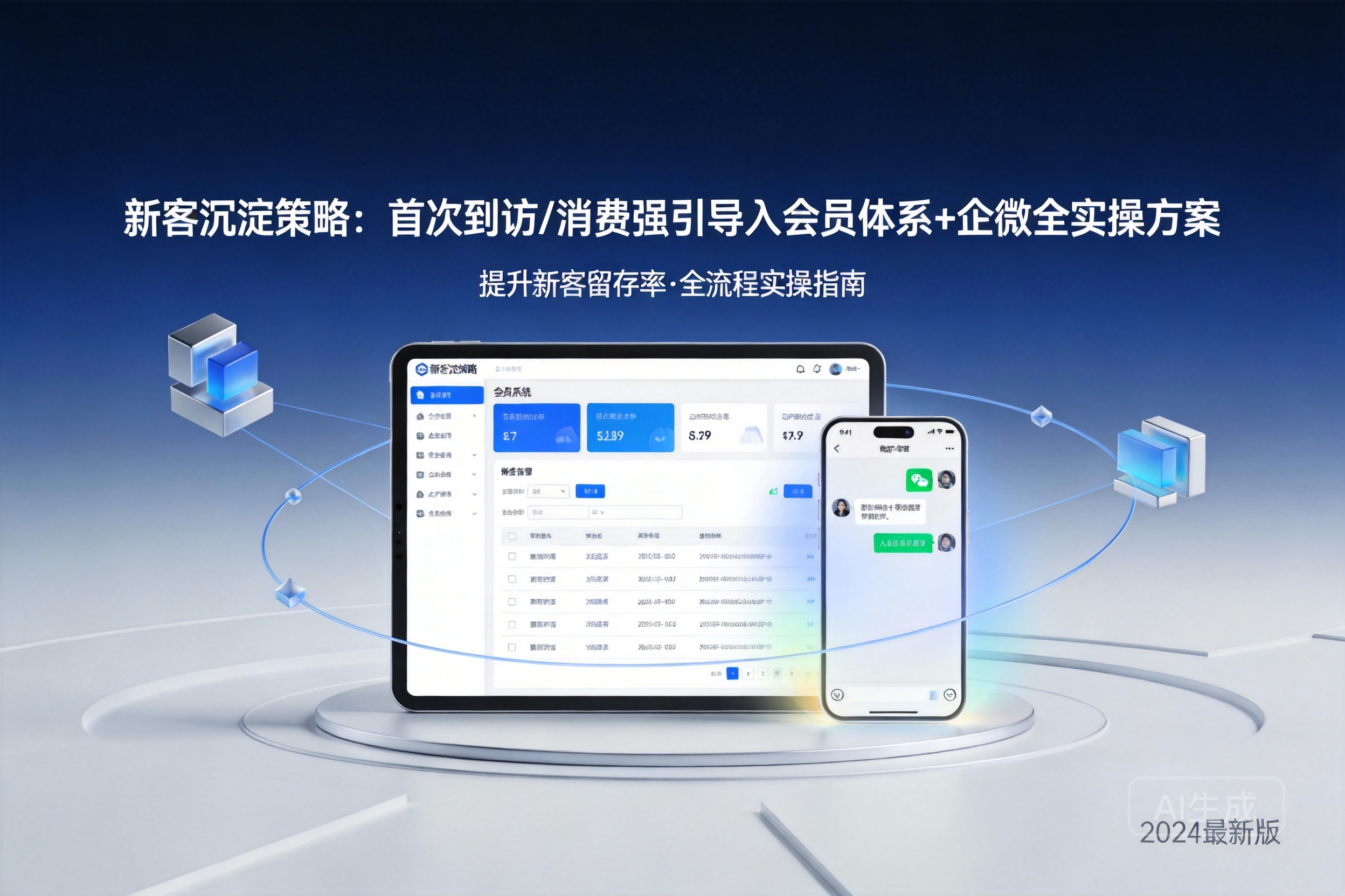 新客沉淀策略：首次到访/消费强引导入会员体系+企微全实操方案