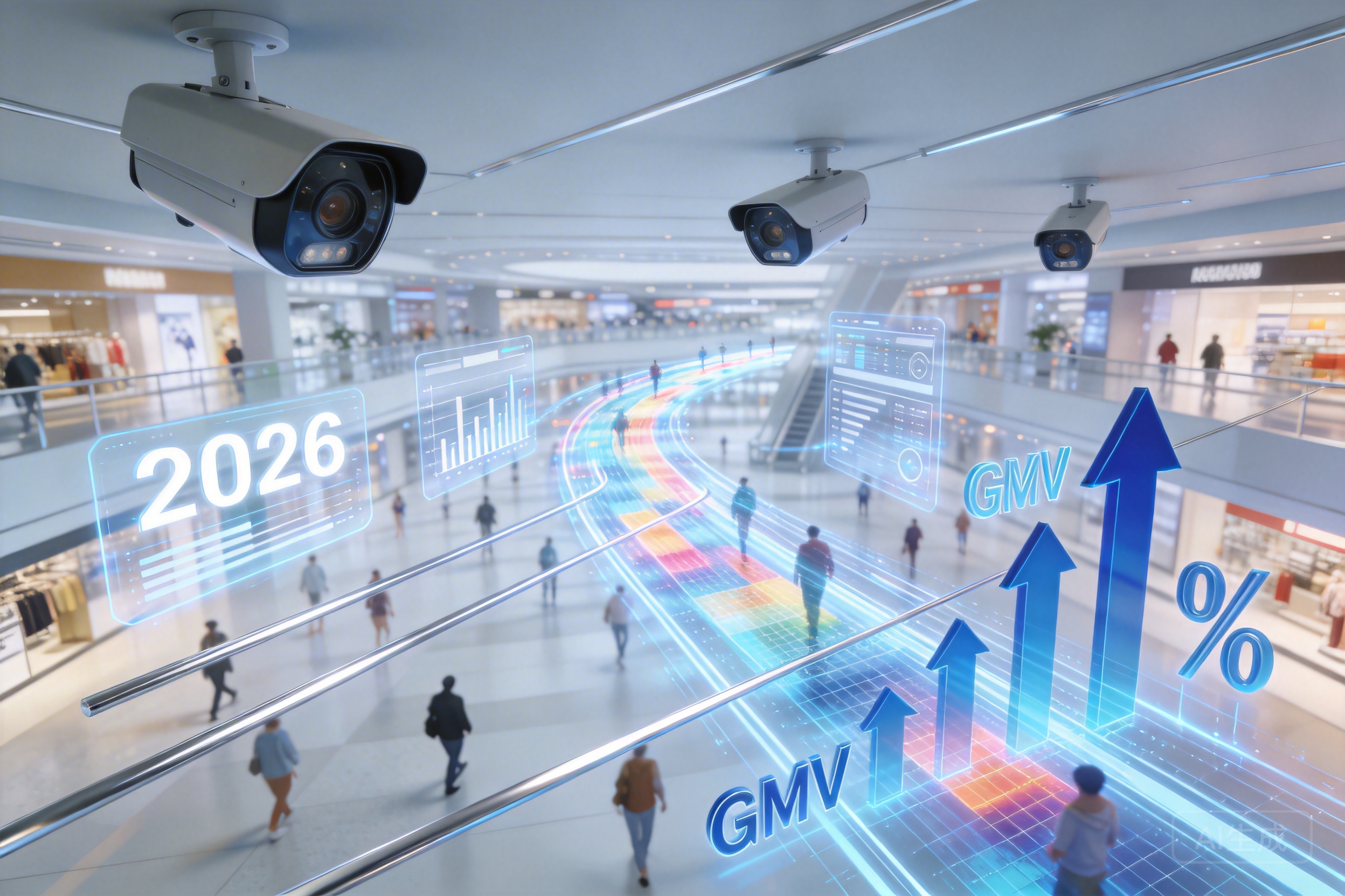 如何通过视频监控客流分析应用，驱动2026年购物中心GMV翻倍增长？